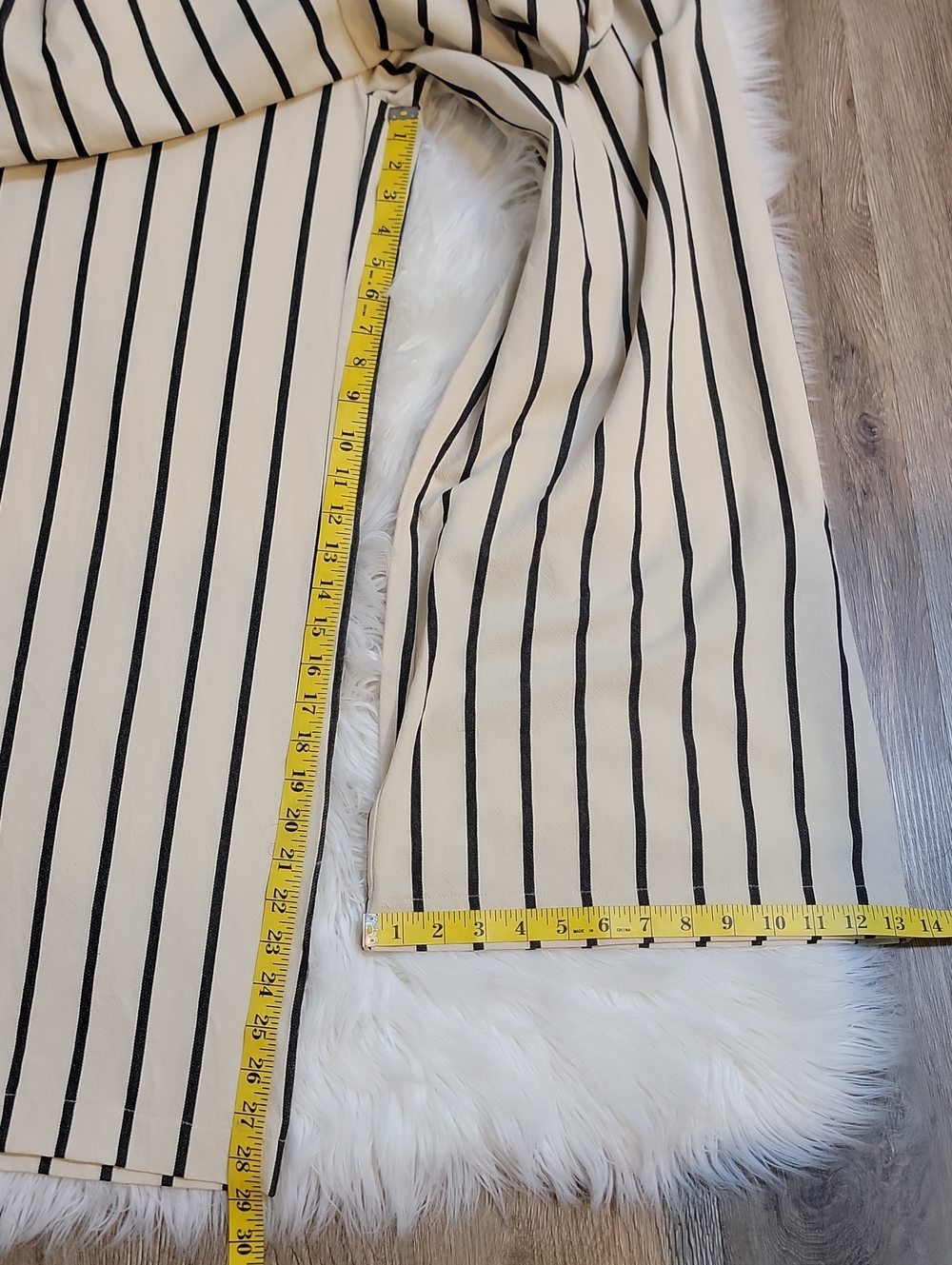Brady Striped Wide-Leg Jumpsuit - Cream/Black - Picture 13 of 15